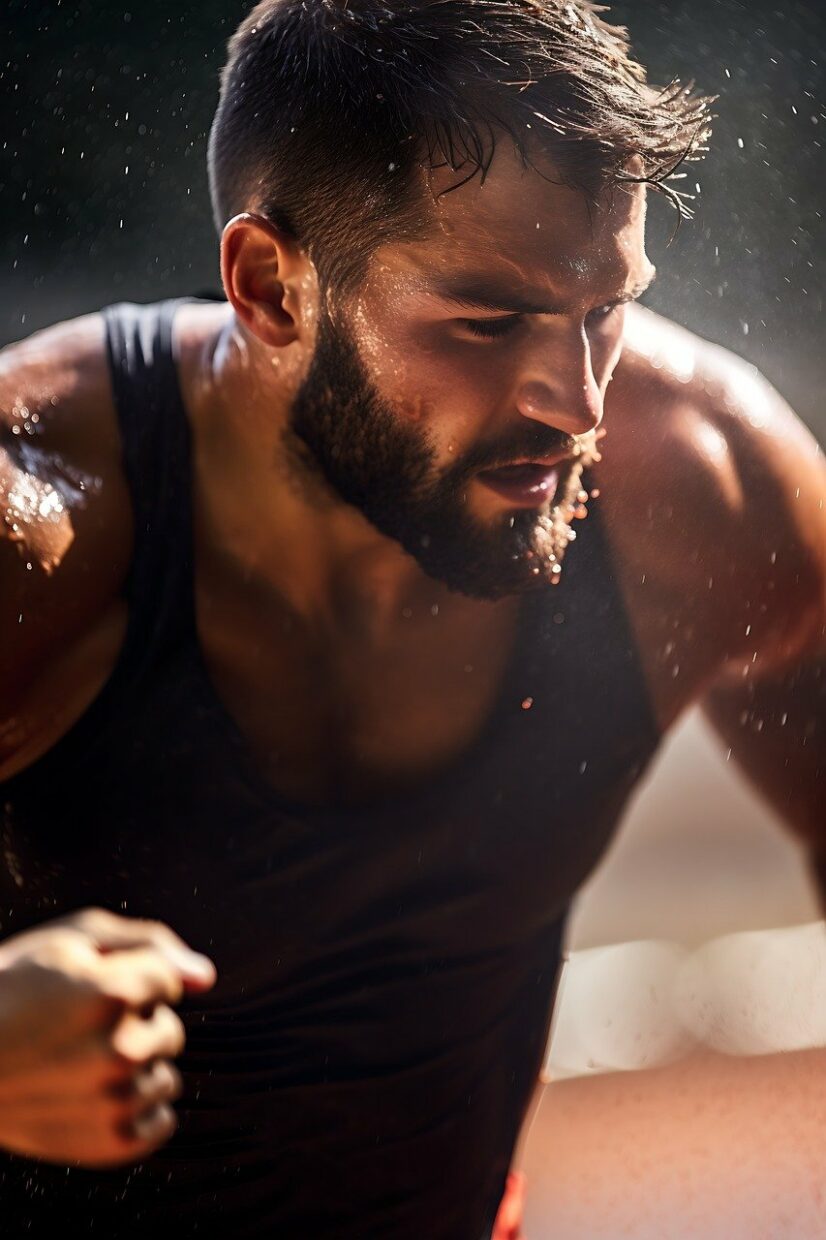 ai generated, sports, sweat